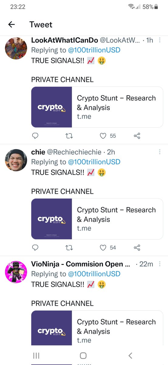 100trillionUSD's tweet photo. My twitter account is under attack. Hundreds of scam bot spam comments like below under my tweets. I already closed DM because of spam, now I also have to close replies. @twitter @TwitterSupport your platform is becoming unusable because of all spam bots. https://t.co/l7V8QZCOQO