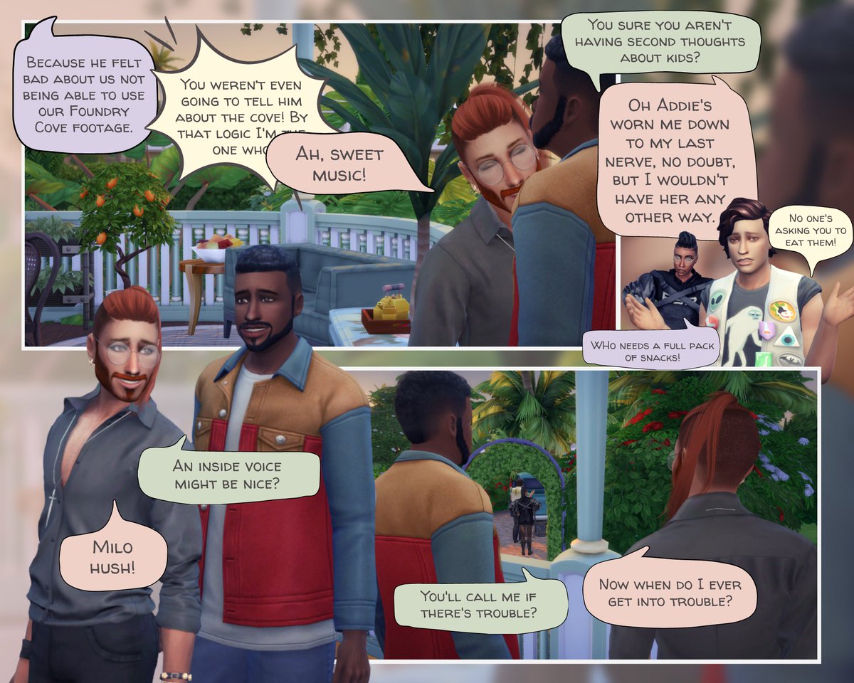 teamfreeswag's tweet photo. 35 pages later and they're finally leaving the house 😭💀👻#ShowUsYourSims #Sims4 #TheSims #SimsStory #sims4paranormalstuff #sims4paranormal #sims4story https://t.co/NjyDjBHZWV
