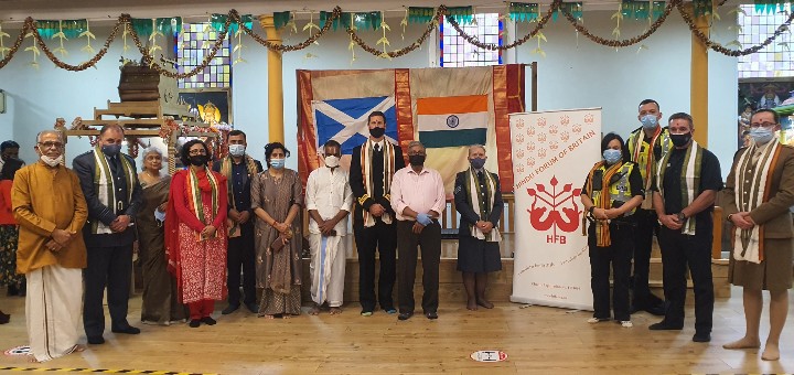 Another Rakshabandhan at Hindu Temple of Scotland joined by MP @MargaretFerrier & Armed forces & @policeScotland
@EngagementRaf @ScotHindus @EKRuthCambusPol @CdrFCampbell @fire_scot @ASengaged @RoyalAirForce
Which was on Indian Independence Day,🇮🇳
 Thank you attending 🙏