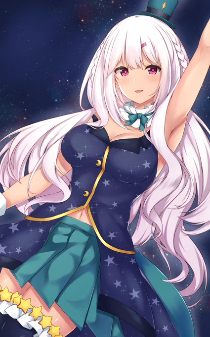 skeb依頼にて星見キラリさんを描かせて頂きましたو(  ˙꒳˙  )٩ 