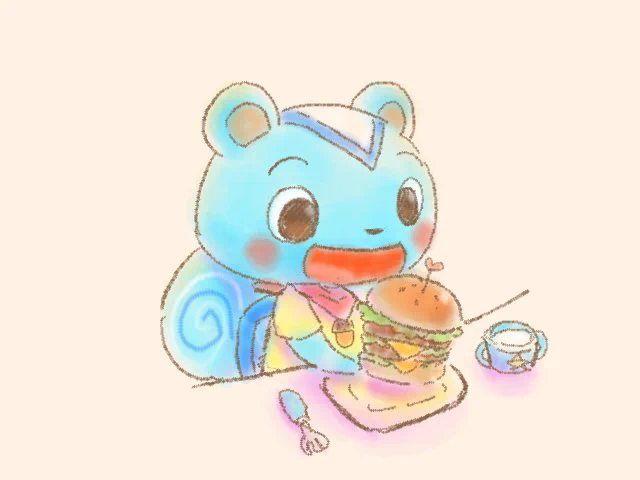 おはよ～でしゅ～🍔 
