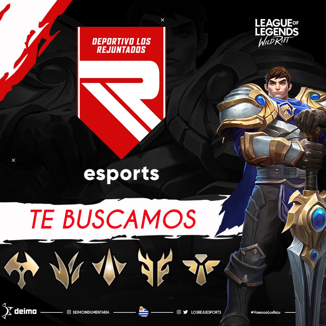 #WILDRIFT • TRYOUTS

Se nos vienen varios e importantes torneos. Para estar a nivel necesitamos reforzar el roster.

Jugadores interesados en competir contra los mejores de latam pueden completar este formulario:

🔗: forms.gle/45QeMGcHtmNy6N…

#VamoooLosReju