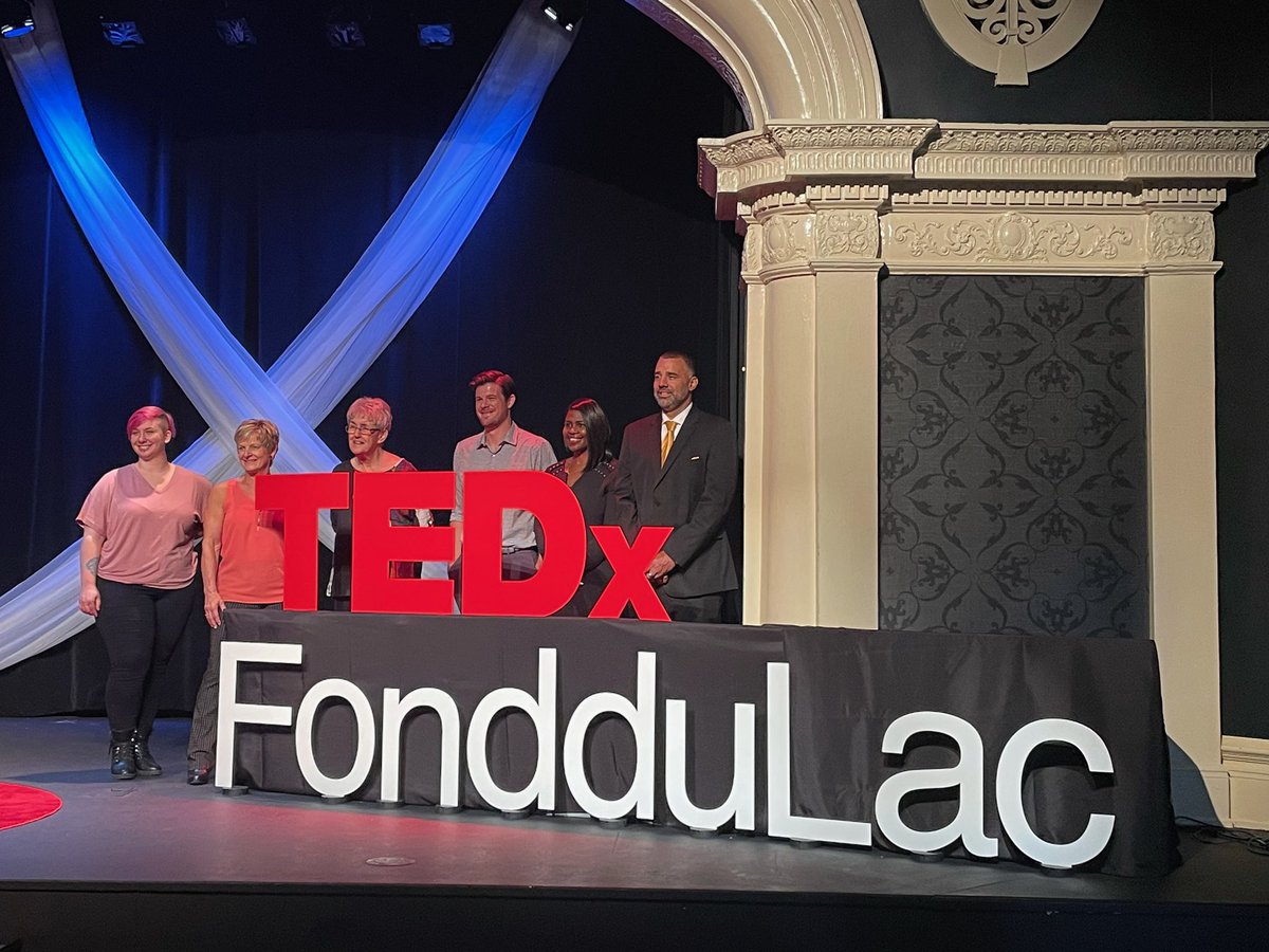 WiscoNickO's tweet photo. Yesterday I had the pleasure of giving my first @TEDx talk at @TEDxFondduLac. It was an experience I’ll never forget. Thanks to @Ragnorok180 and FDL team for organizing, to the other speakers for sharing their inspiring ideas, &amp; to my friends for coming to cheer me on. #grateful https://t.co/UQvCj80vW9