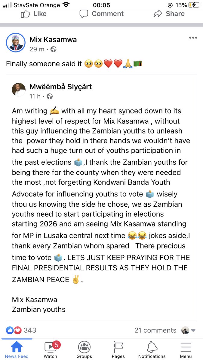 So according to Mwëëmbå Slyçãrt, Mix Kasamwa is the one who influenced the large voter turnout and Mix is happy that finally said it. Am I missing something? 🙆🏿‍♂️