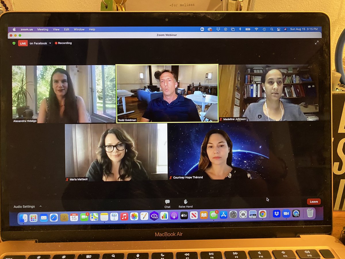 What a small freaking world! Watch the <a href="/CnstlltnNqbtr/">Constellation Incubator</a> presentations and lo and behold … I see my pal Mattie Johnson (top right) next to <a href="/ToddGoldmanINFA/">Todd Goldman</a> (lone dude) - one of the DPs for <a href="/marryingjakeg/">Marrying Jake Gyllenhaal The Play</a> 😯🤯

#whenworldscollide #SupportIndieFilm