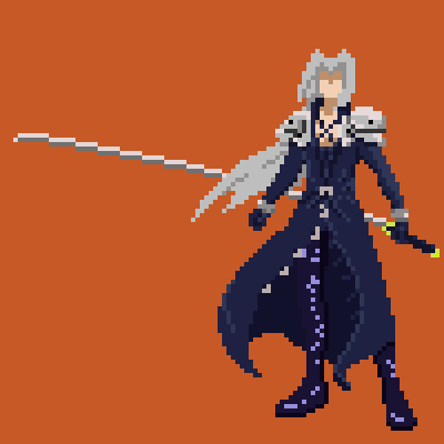 TypicalDan's tweet image. Sephiroth #pixelart