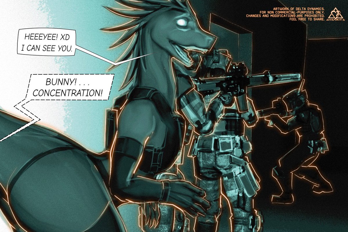 delta_dynamics_'s tweet photo. Quick Photobash. Bunny during cqc tictac training drills. Sometimes she's not all in XD
⚔️🛡️🦖
#tacticalraptor #raptorgirlfriend #bunnyraptor #raptorwaifu #nightvision #tacticool https://t.co/NyPn4Y6gU8