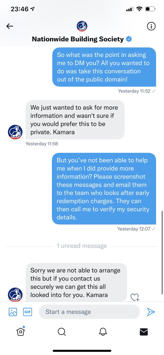 Ceretivity's tweet photo. @AskNationwide This is what happens after @AskNationwide gets you to take your Tweets to DMs. Such a waste of my time. https://t.co/aJsznXaz6M