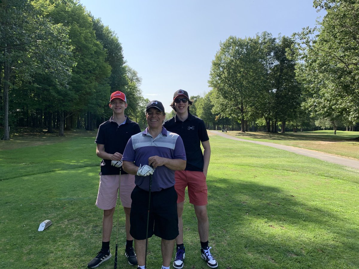wnolet's tweet photo. Awesome day of golf with my bro and my boys https://t.co/A24InaREH3