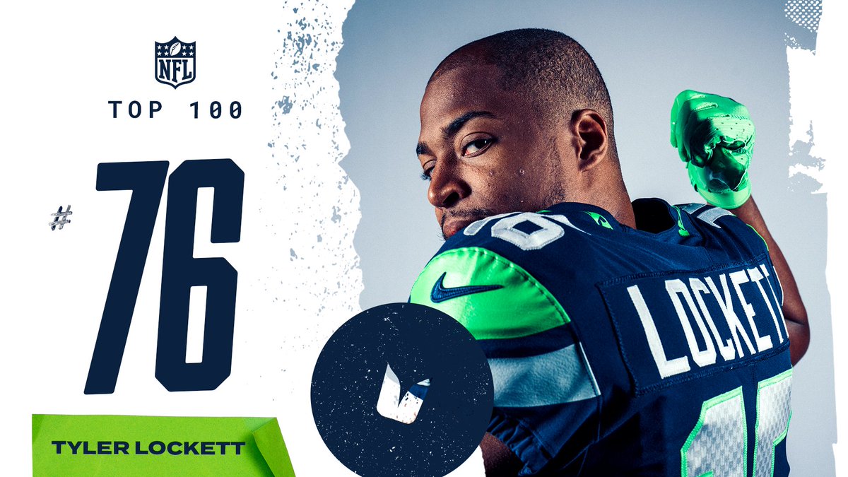 Seahawks's tweet photo. Coming in at number 7️⃣6️⃣, @TDLockett12! 

📺: #NFLTop100 on @nflnetwork https://t.co/wvmXFs1dYy