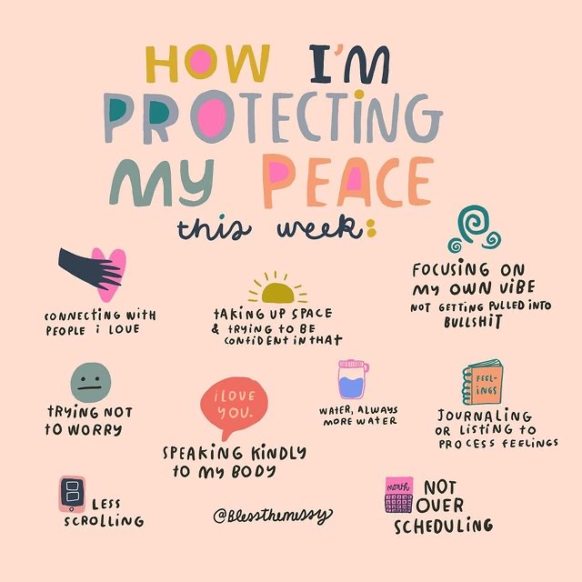 epiphanyBEAUTY's tweet photo. Shout out to @blessthemessy for this wonderful graphic and reminder on how to protect your peace on National Relaxation Day…😌

@charleneTeaster has been MIA for a while because - ⚡️LIFE ⚡️- but a little more on that later because it’s time get a few things done to https://t.co/hewF5qlhwt