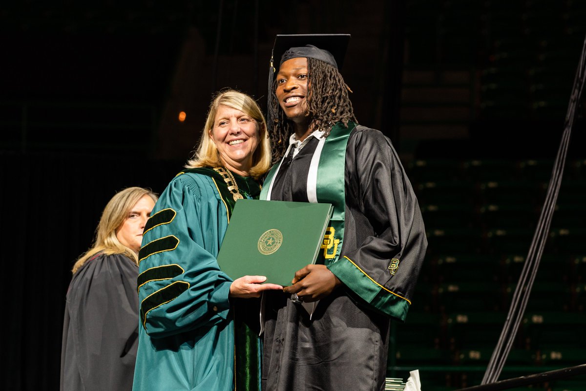 BUFootball's tweet photo. So proud of our guys 🎓

#SicEm | #BUncommon https://t.co/aPcBpsR9Im