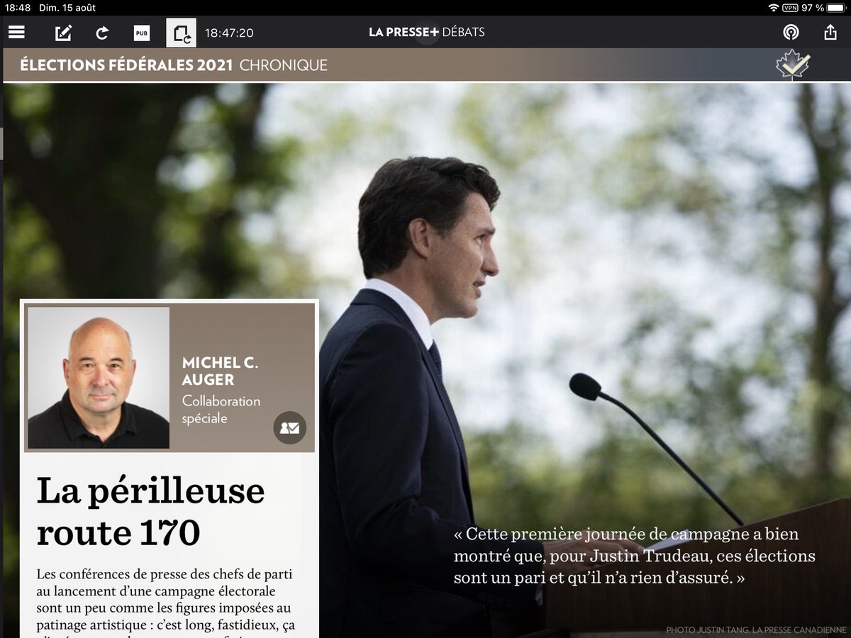 Ça commence dans La Presse de demain : une collaboration de deux chroniques politiques par semaine. 
J'aurai fait un beau détour de presque 15 ans, dans cette grande maison qu'est Radio-Canada. Mais, au fond de moi, j'étais un journaliste de presse écrite qui s'était égaré...