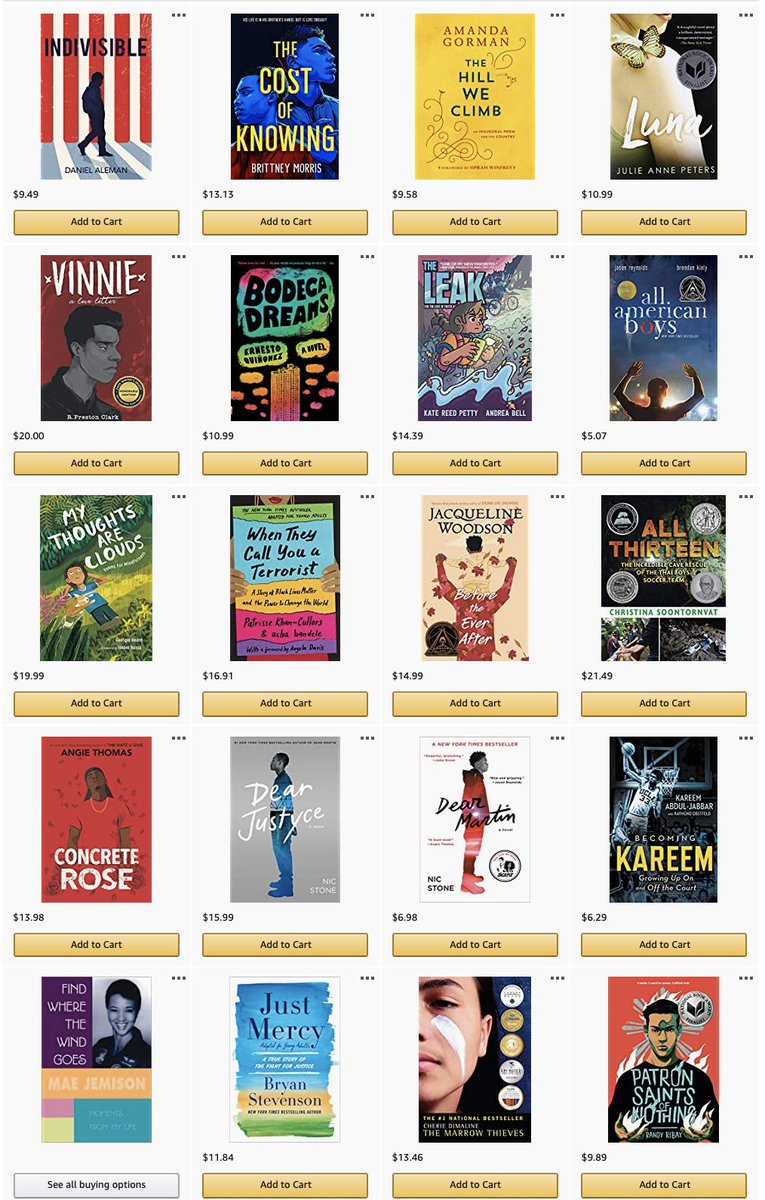 JenRoberts1's tweet photo. I'm only tweeting this once. RTs appreciated. My list, for those who would like to help our classroom library build back better. #clearthelists #educators #diversebooks

I sent home lots of books on 3/13/20. Most of which have not come back yet. 

https://t.co/93lhcDyyGD https://t.co/6ufK4IknpL