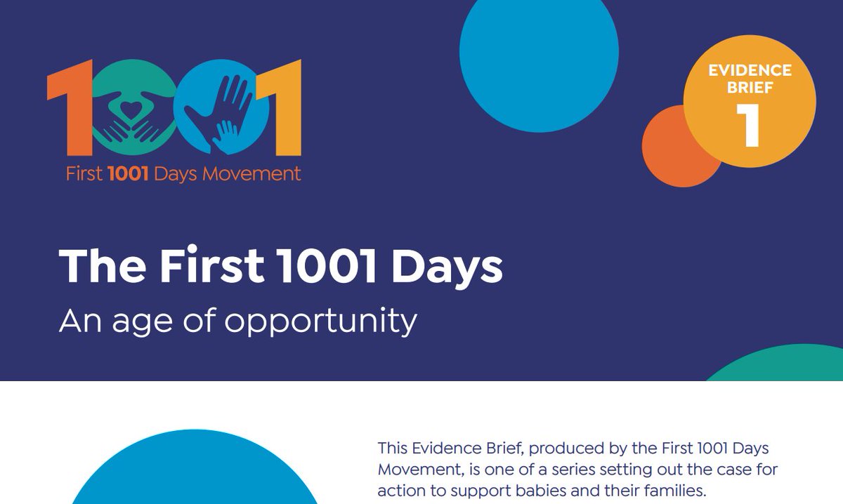 Early brain development lays the foundations for what happens next and influences a child’s ability to take advantage of other developmental opportunities. Read our evidence brief on the First 1001 Days and why it is "the age of opportunity" parentinfantfoundation.org.uk/1001-days/reso…