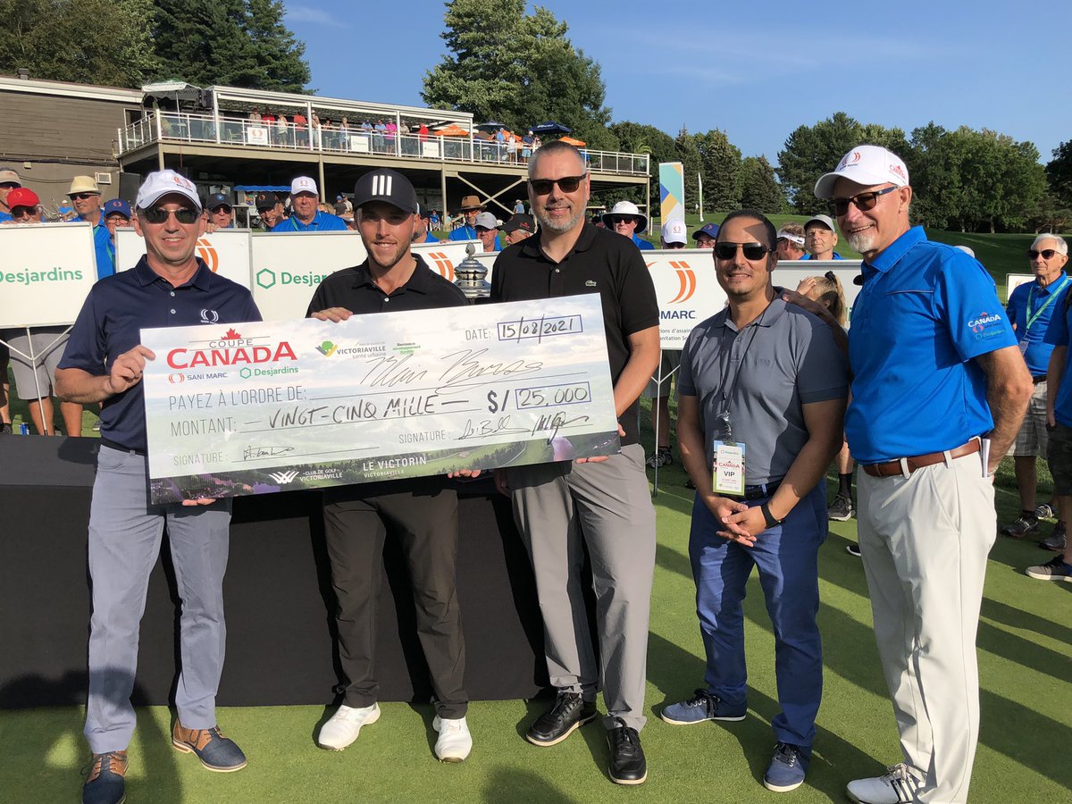 JasonErickson_'s tweet photo. Congrats to former @GoUVU golfer @BlairBursey on winning the Sani-Marc/Desjardins Canada Cup in Victoriaville, Quebec at -20. Big time!!! Just getting started!!🔥💪 https://t.co/VQmACIuPQv
