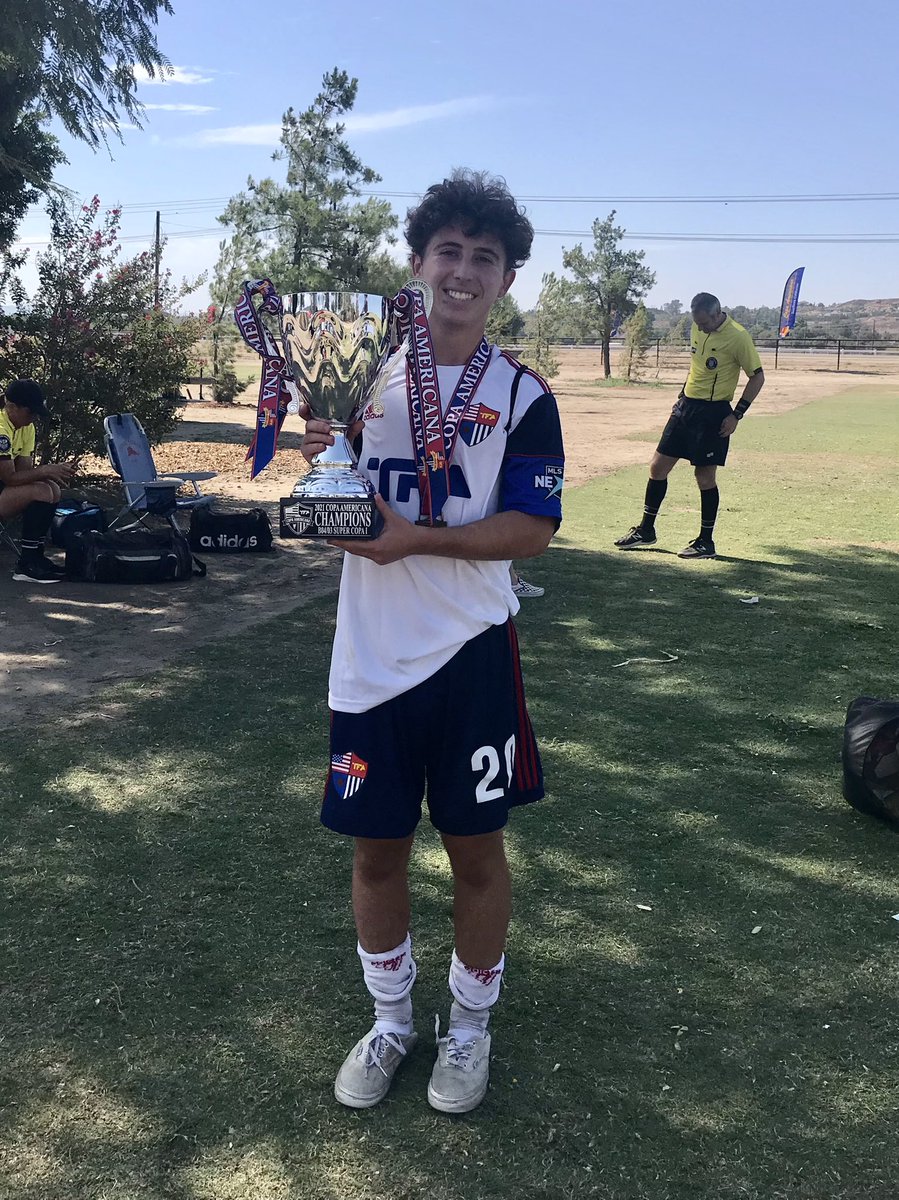 ConnorClaborn's tweet photo. First tournament with new team TFA Los Angeles MLS Next 03/04. Champions in Copa Americana. https://t.co/ArM1nQdg6G