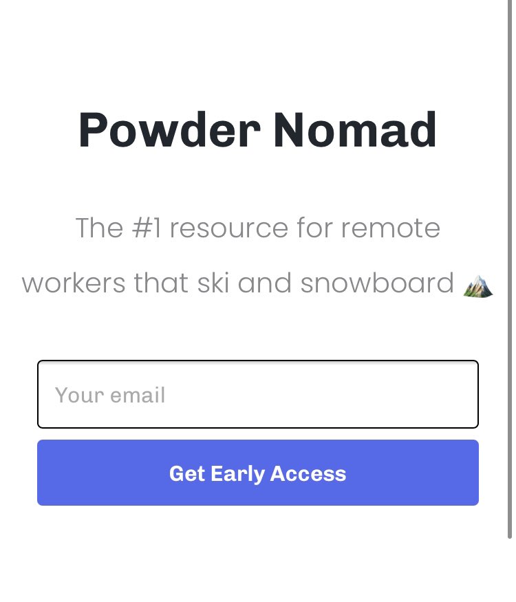 Early Access is open!

Only a limited number of free lifetime memberships available.

Get them while they’re hot 🔥 PowderNomad.com