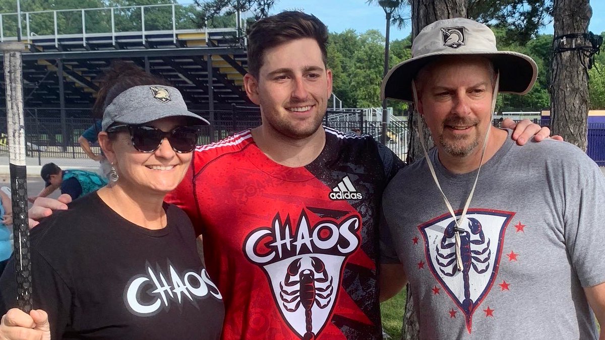 LaxCoachKG's tweet photo. Great day to watch my first @PremierLacrosse game! Awesome seeing  @JohnnySurdick continue his lacrosse career with the  @PLLChaos #GoArmy #FamilyToughnessTradition https://t.co/SRXFhul4Mo
