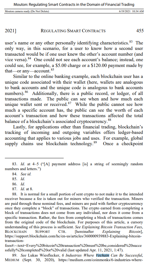 eisenreich's tweet photo. VeChain x California Western Law Review π
VeChain was cited in a CA law review by Julian Mouton, 'Regulating Smart Contracts in the Domain of Financial Trading'
Full Pdf π
https://t.co/JDMyFiJuGc
#VeChain $VET #VeFam #VeSearch https://t.co/e87gjlmwfG