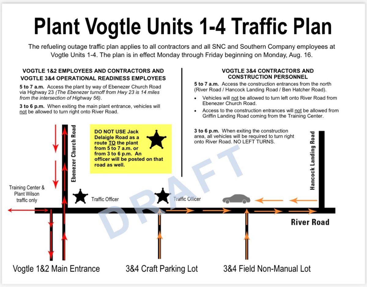 Plant Vogtle Refueling Outage Begins TOMORROW MORNING!!! 5a-7a and 3p-6p Monday - Friday!!!