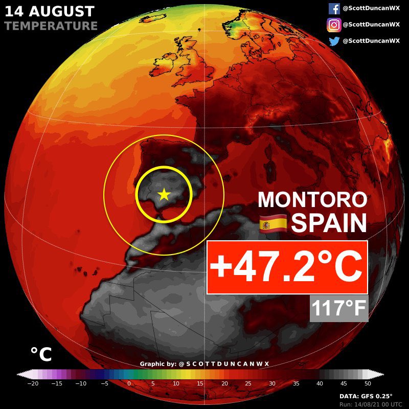 ladrillo_visto's tweet photo. Hoy se ha llegado a la temperatura más alta jamás registrada en España, en Montoro, un tren ha descarrilado en ese pueblo porque las vías se han deformado por las temperaturas extremas y a las 20h ha comenzado un incendio en Villaharta, la provincia de Córdoba se ahoga. https://t.co/cbsvLGCidJ