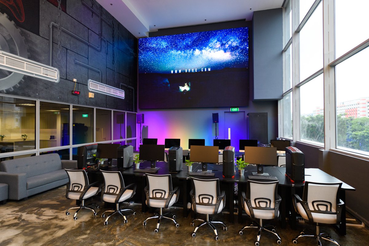New innovation space "The Garage" at XWA! Fully equipped with high-performance computers, VR/AR devices, robotics &amp; an impressive audio-visual display, these facilities allow students to engage with the latest in technologies &amp; explore the world of eSports.
