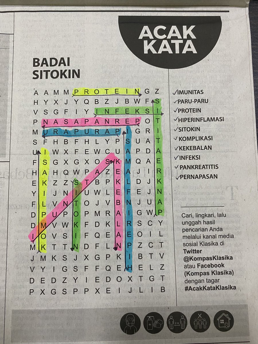 LuSheLiu's tweet photo. @KompasKlasika Acak Kata Harian Kompas Sabtu 14 Agustus 2021 halaman 14 #AcakKataKlasika https://t.co/xbwWhK7Ozr