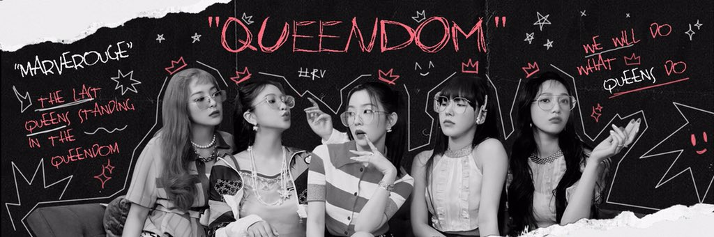 An idyllic history been drawn but since the incomplete one is still there, here's the last puzzle we have to fill for #RedVelvetQueendom. And here we are, serving the twibbon to decorate your profile yet as the intermediary to make it entity. 💗💛💙💚💜

Twb.nz/Marvequeendom