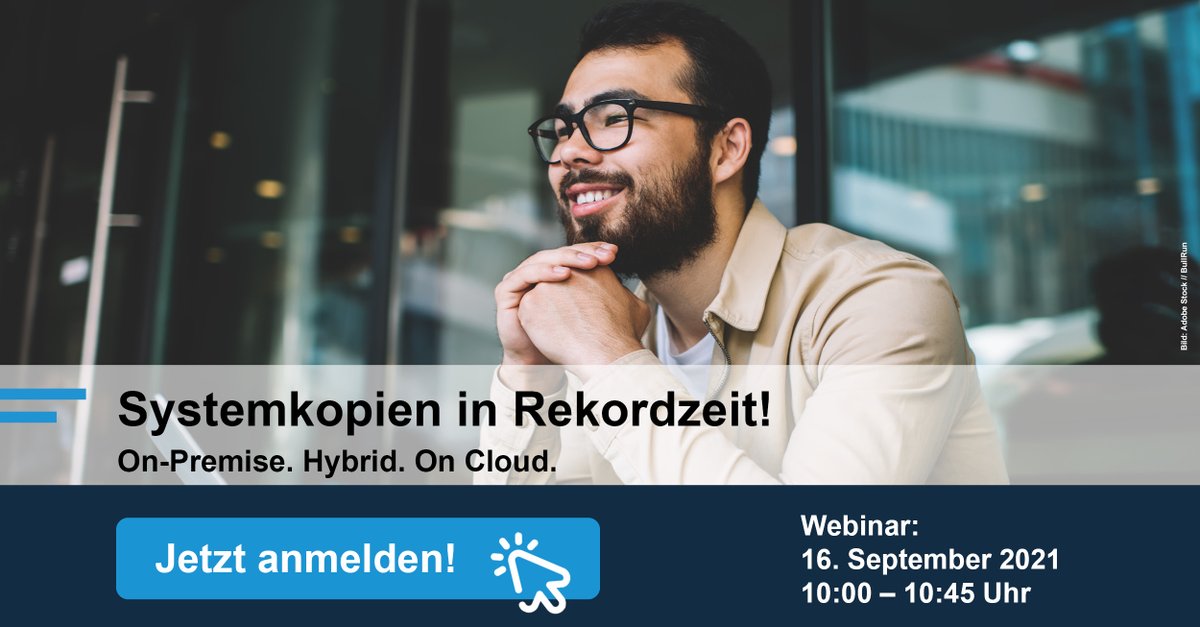 Libelle_IT's tweet photo. Unser mehrfach nachgefragtes #Webinar geht in die nächste Runde!
Jetzt auf https://t.co/H9Ae5zjwjW Platz sichern und lernen, wie die #Automatisierung Ihrer #Systemkopien gelingt. So schnell und einfach wie noch nie. On-Premise, #Hybrid und on #Cloud. https://t.co/iqlofHmA5A