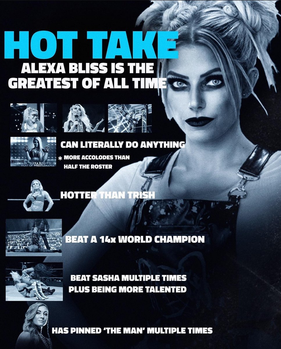 Who made this garbage???? Hotter/better than the GOAT Trish Stratus?? I DON’T THINK SO! Alexa has been one of the top tier worst things in WWE with this current gimmick. https://t.co/qDJrGITxCP