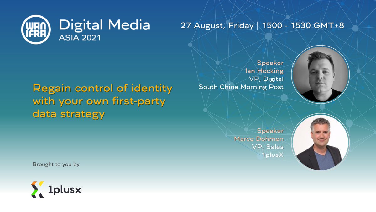 NewsConf's tweet image. #DigitalMediaAsia - With the expiry of third-party cookies in 2 years and the growing need for a first-party data strategy, join @IanHocking and @marcodohmen for tips on developing your own! tiny.cc/DMA2021