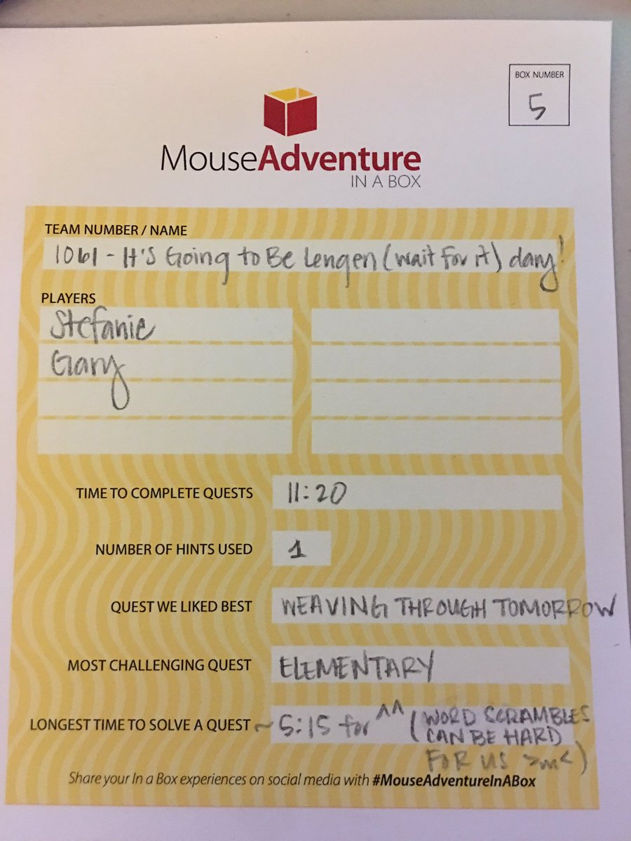 It started out positively enough; as always, I refused to ask for a hint/take a time penalty early than the amount of time spent on banging my head against a wall. 

But I appreciate having yet another #MouseAdventureInABox #Box5! Thx <a href="/MouseAdventure/">MouseAdventure</a> <a href="/3rdG8Games/">Third Gate Games</a> for another game!