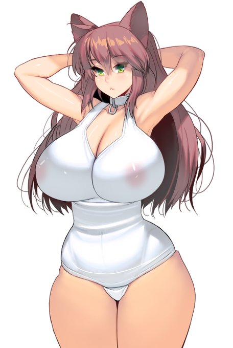 わき白スクおっぱい 