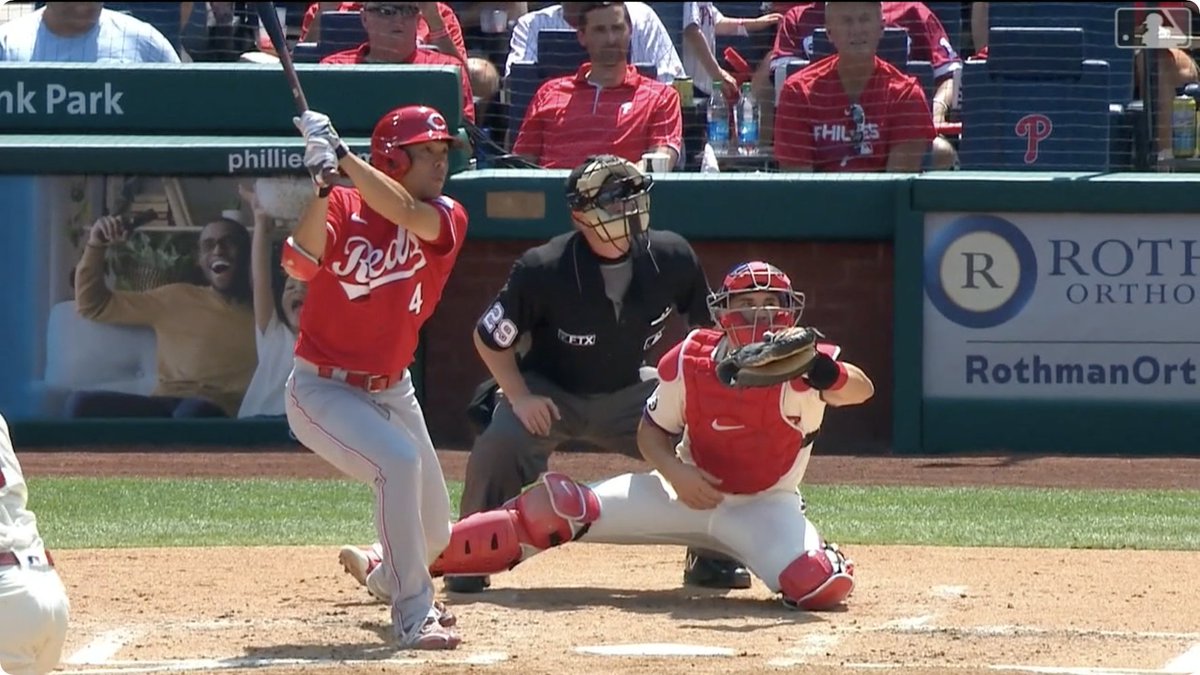 レッズ 】#秋山翔吾 が2安打2打点の活躍！！3回表の2死一、二塁の重要