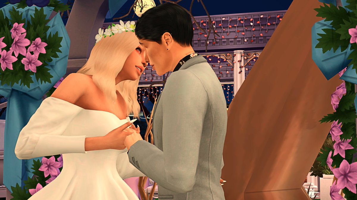 aleesha_madison's tweet photo. Arcadia and Williams’s wedding was actually gorgeous! Meet the new Mr and Mrs Swan!! 👰🏼‍♀️🤵🏻‍♂️💍

More wedding photos will be posted in the coming days! 

#thesims4 #sims4 #sims4notsoberry #notsoberrychallenge #tobemarried #sims4wedding #wedding #sims #simmer #sims4legacy #sims4poses https://t.co/K33F9zsbXX