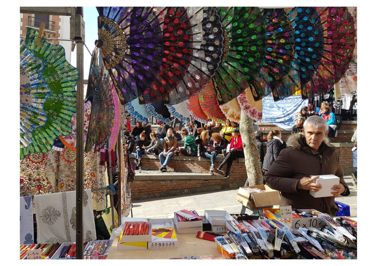 NGTIndia's tweet photo. The #ElRastro is a lively and bustling Sunday flee-market in #Madrid, #Spain Rahul Maheshwari shot of the local, colourful artifacts on display, is our entry for today's #DailyShot.
Send us your entries for our ongoing theme #IconicMarkets, on contest@natgeotraveller.in. https://t.co/WLiIHiGx1p