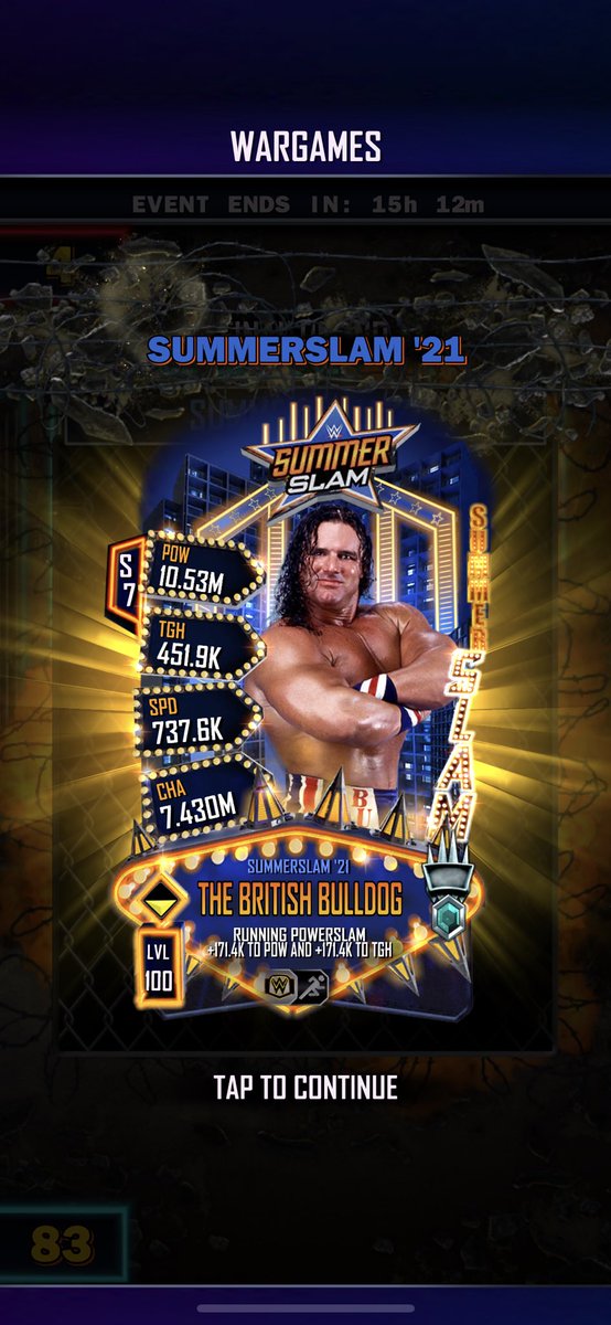 KelanSc's tweet photo. FINISHED HEROIC BULLDOG!! #WWESuperCard #WWE #TheBritishBulldog #SummerSlam https://t.co/sbqFqvKllh