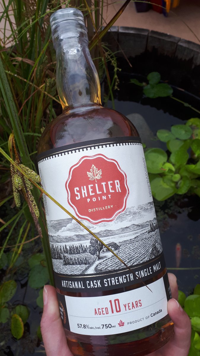 Our new 10-year-old single malt in the rain. Oh what bliss! #new #neverendingsummer #smokycoast