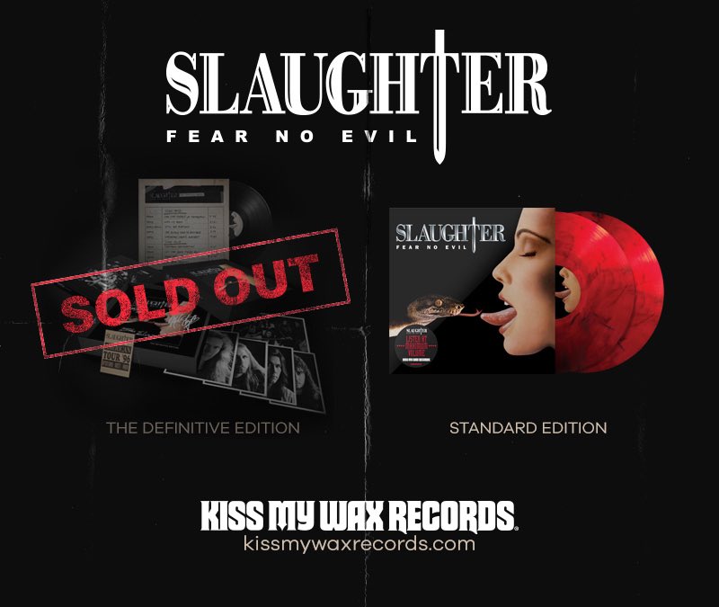The Slaughter “Fear No Evil” Definitive Box Set is officially SOLD OUT!! Thank you! We will continue to keep you all updated on production progress. If you missed out on the box set, you can still purchase the standard edition at kissmywaxrecords.com <a href="/markslaughter33/">Mark Slaughter</a>