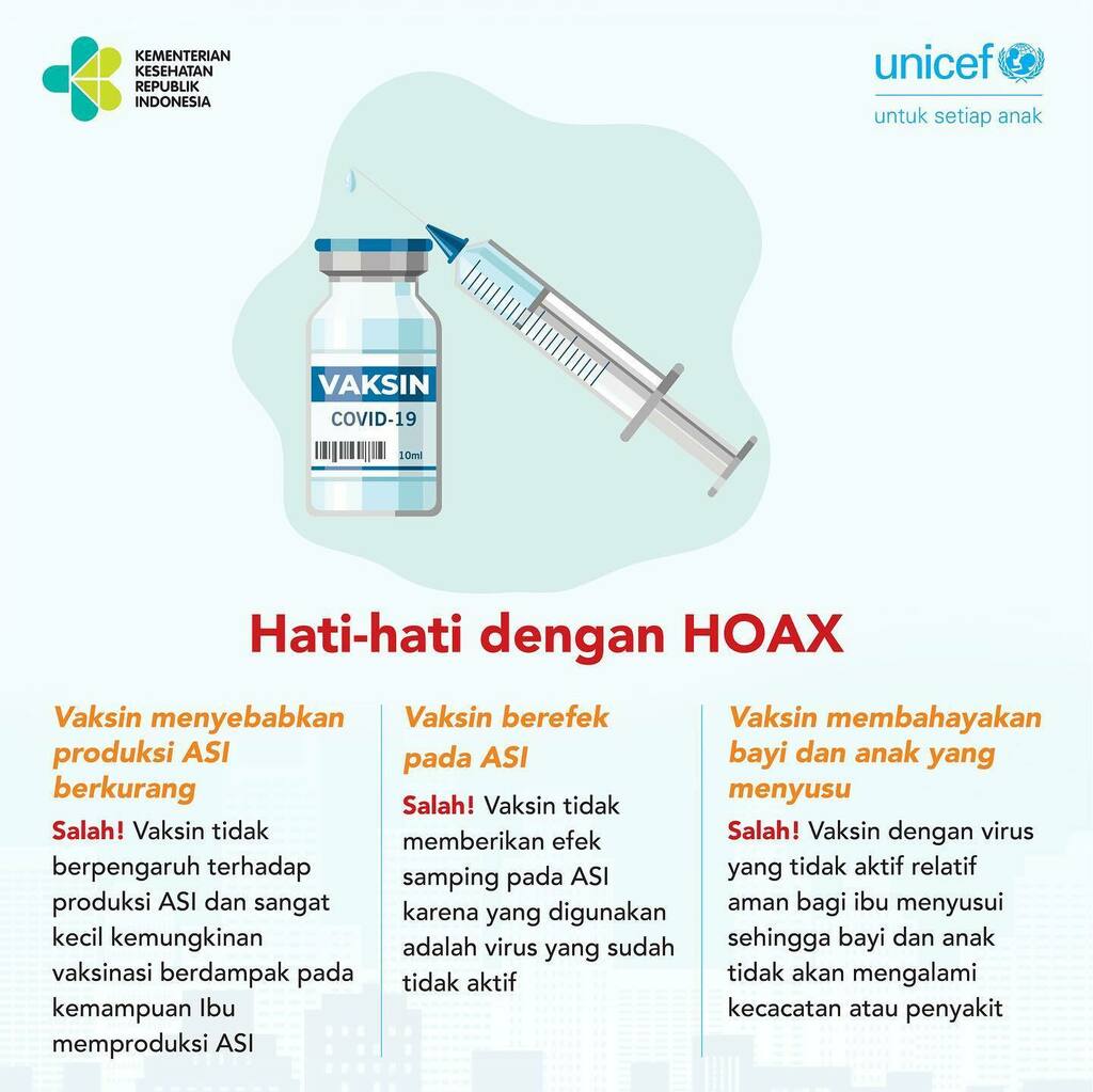 ID_AyahASI's tweet photo. Jangan sampe hoax malah bikin kita jadi ga vaksin yak! Vaksin yang ada saat ini ada di Indonesia aman kok buat ibu menyusui. Ga usah pilih-pilih mereknya, yang ada aja dipake.
#ayah #ayahasi #bapakasi #ayahasionweekend #asi #asip #asiperah #nenen #menyu… https://t.co/dVt6azTM0t https://t.co/GO0DO9p0Hm