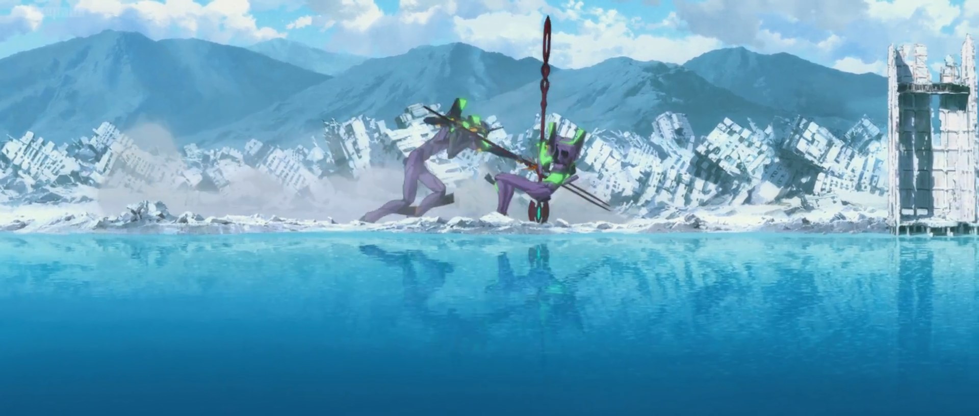eva battle shinji ikari evangelion