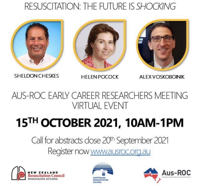 Aus-ROC (@aus_roc) on Twitter photo We are delighted to announce our new ECR seminar! In partnership with the <a href="/ARC_resus/">Australian Resuscitation Council</a> and <a href="/NZResusCouncil/">NZ Resus Council</a> we bring you The Future is Shocking! To see the the program and for links to registration and abstract submission go to the Aus-ROC website ausroc.org.au <a href="/Ilcor_org/">ILCOR</a> We are delighted to announce our new ECR seminar! In partnership with the <a href="/ARC_resus/">Australian Resuscitation Council</a> and <a href="/NZResusCouncil/">NZ Resus Council</a> we bring you The Future is Shocking! To see the the program and for links to registration and abstract submission go to the Aus-ROC website ausroc.org.au <a href="/Ilcor_org/">ILCOR</a>