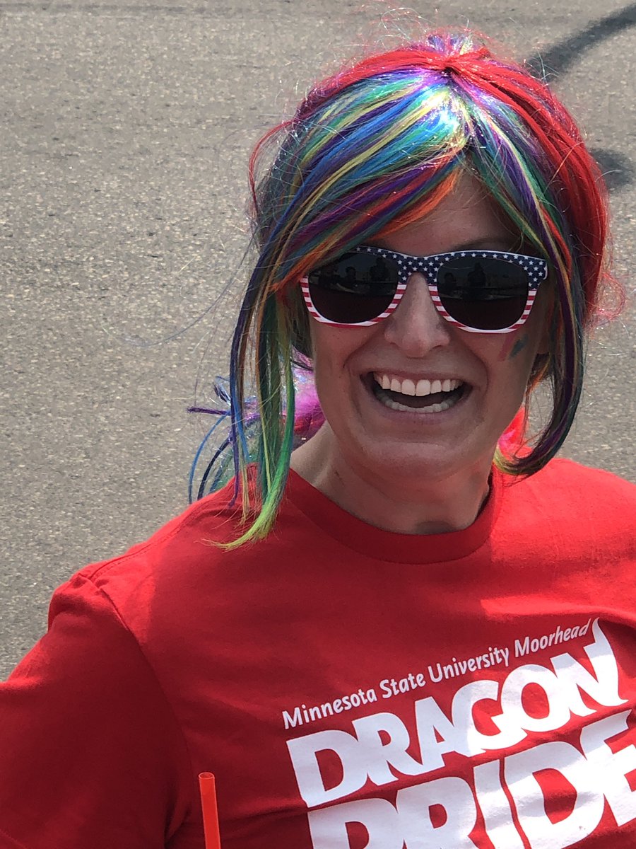 MSUMEarnest's tweet photo. Dragon proud at Pride. https://t.co/bbqxy0Gmhe