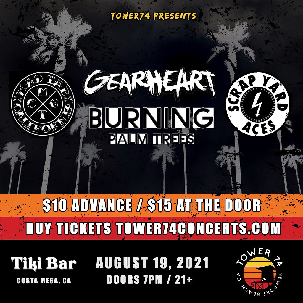 This Thursday night Aug 19th we’re live at Tiki Bar Costa Mesa CA - this is gonna be 🔥🔥🔥See you there #scrapyardaces #reggaerock #reggae #ska #punk #concert #beach #summer #HuntingtonBeach #newportbeach
