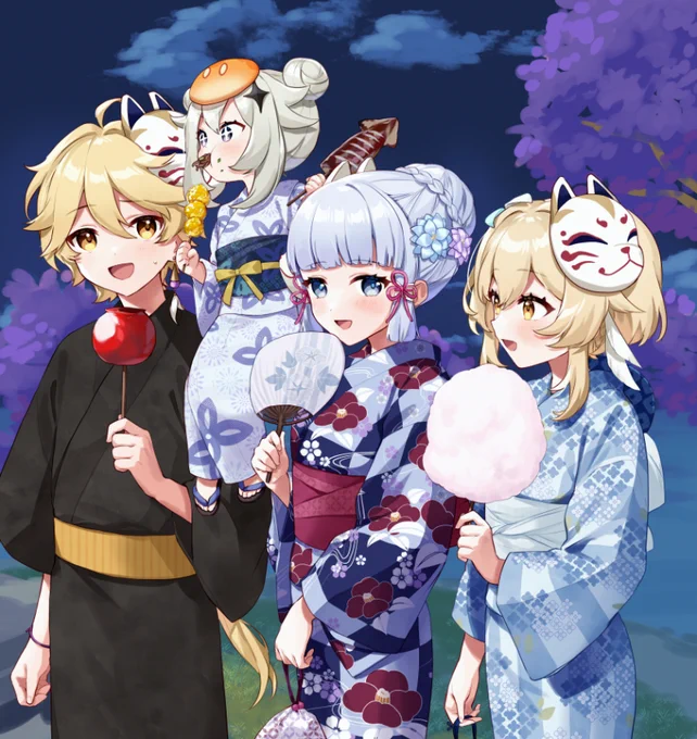 一緒にお祭り 