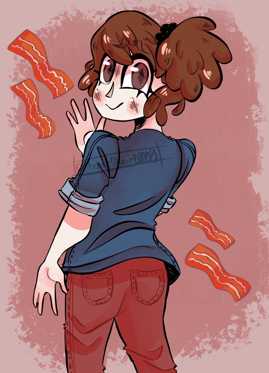 another baconxarcon hair/bacon girl