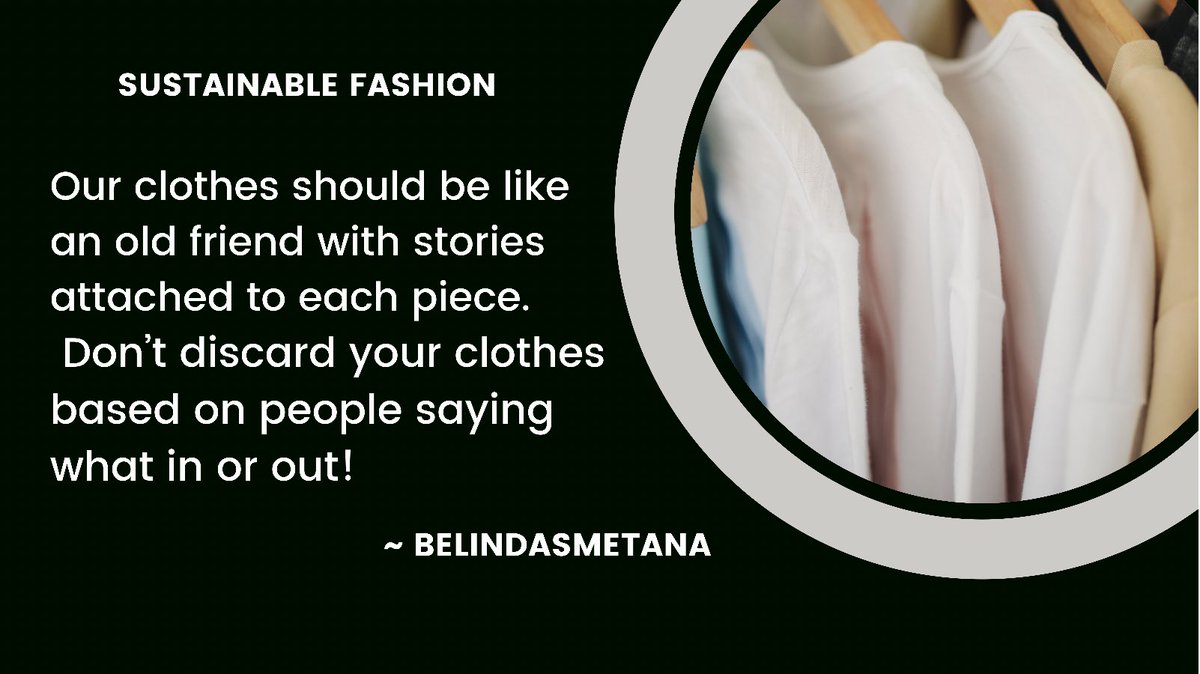 The garment industry is one of the most polluting in the world. Do you know how much your wardrobe cost the environment? 

#environmentaljustice #ClimateAction #SustainableFashion #EthicalFashion #Responsiblefashion 
#ClimateCrisis #ClimateReport