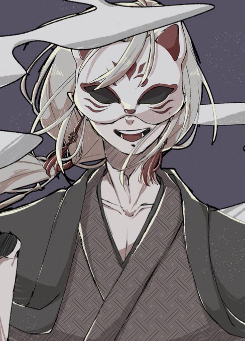 狐面のtwitterイラスト検索結果 古い順