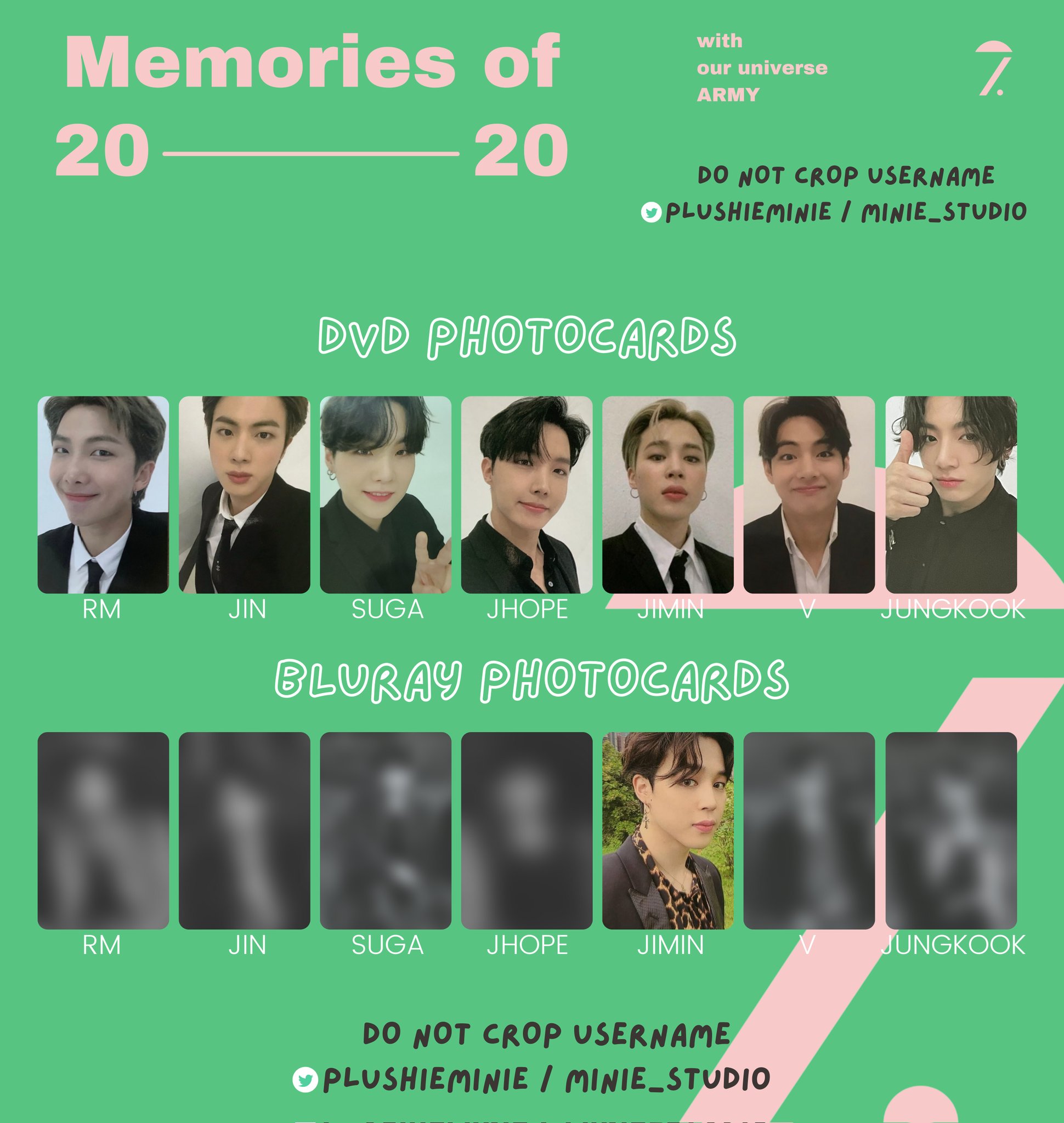 BTS Memories 7 Photocards Set – K-STAR